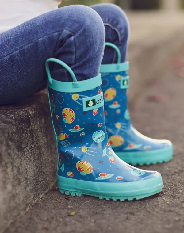 Outer Space Loop Handle Rubber Rain Boots - Image 8