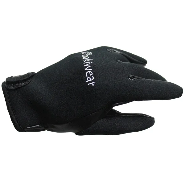 Black Neoprene Trail Gloves - Image 3
