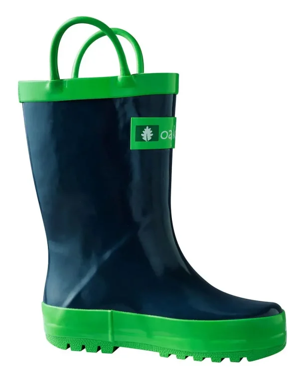 Loop Handle Boots, Navy & Green (Kids') - Image 2