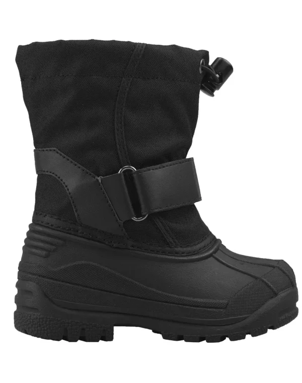 Stealth Black Velcro Snow Boots - Image 2