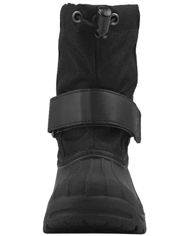 Stealth Black Velcro Snow Boots - Image 5