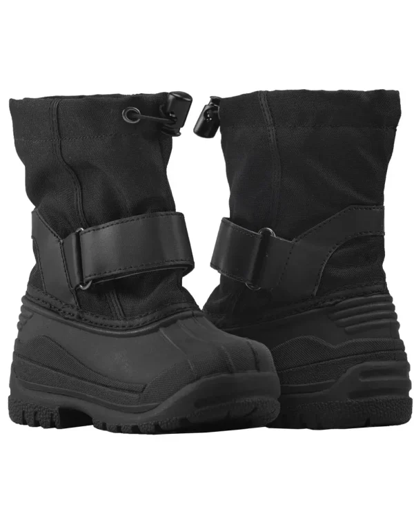Stealth Black Velcro Snow Boots - Image 7
