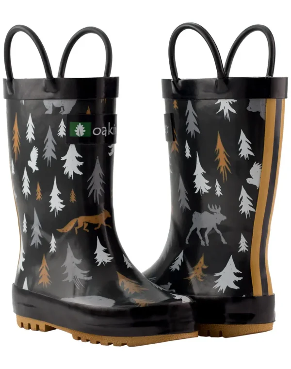 Wildlife Tracker Loop Handle Rubber Rain Boots - Image 7