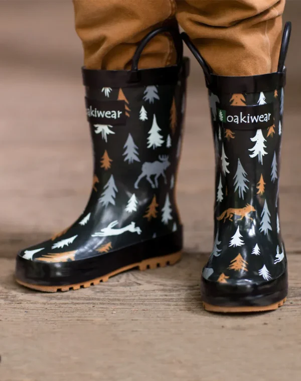 Wildlife Tracker Loop Handle Rubber Rain Boots - Image 8
