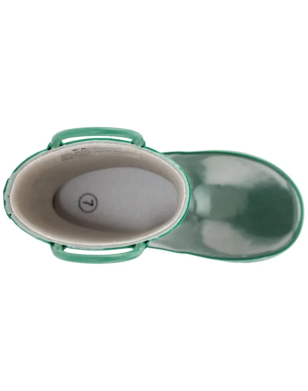 Nature Green Loop Handle Rubber Rain Boot - Image 3