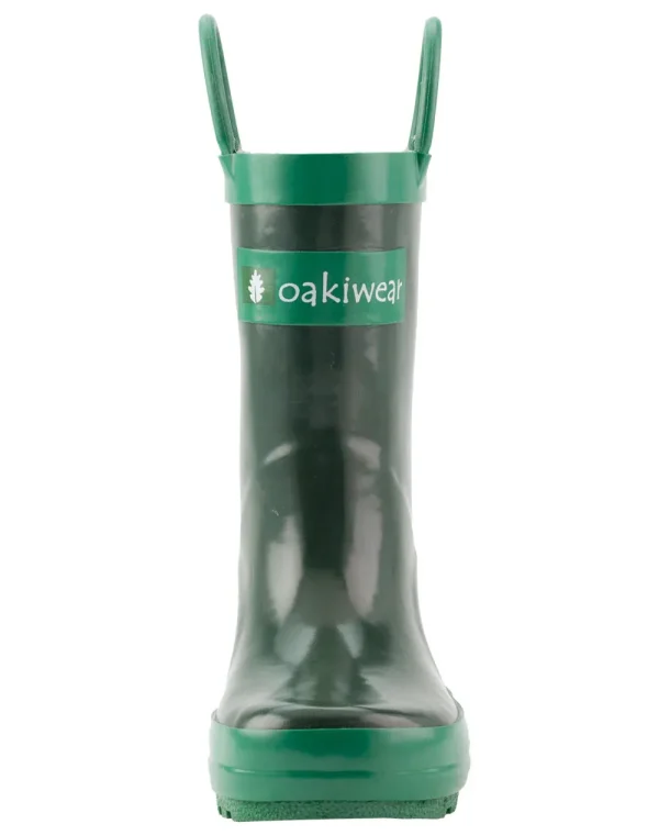 Nature Green Loop Handle Rubber Rain Boot - Image 5