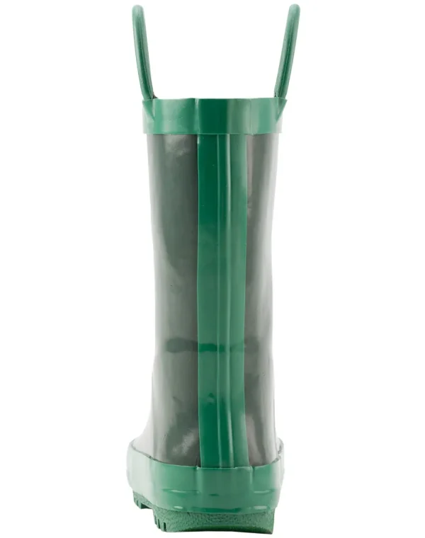 Nature Green Loop Handle Rubber Rain Boot - Image 6