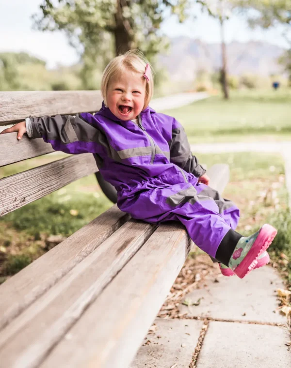 Children's Trail Suit, Deep Purple - Image 3