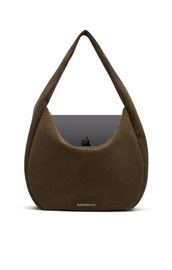 THE ZOE COCOA SUEDE BAG - Image 7