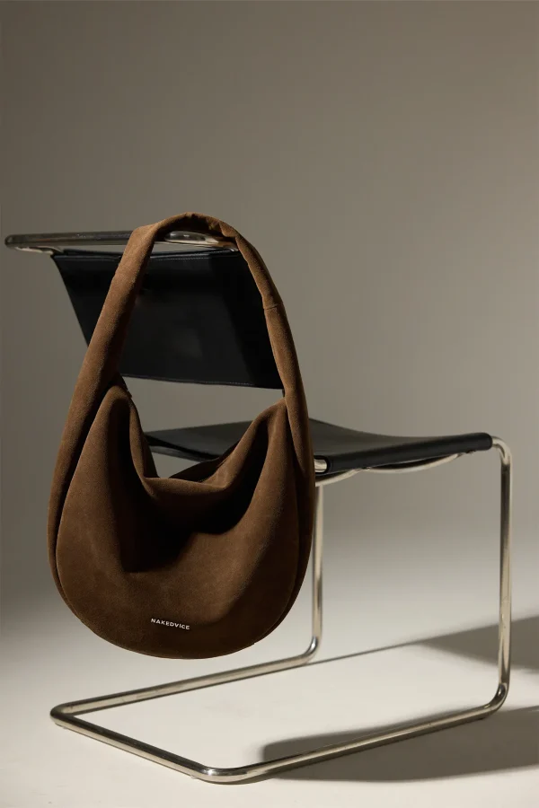 THE ZOE COCOA SUEDE BAG - Image 2