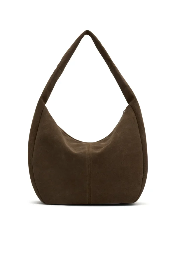THE ZOE COCOA SUEDE BAG - Image 4